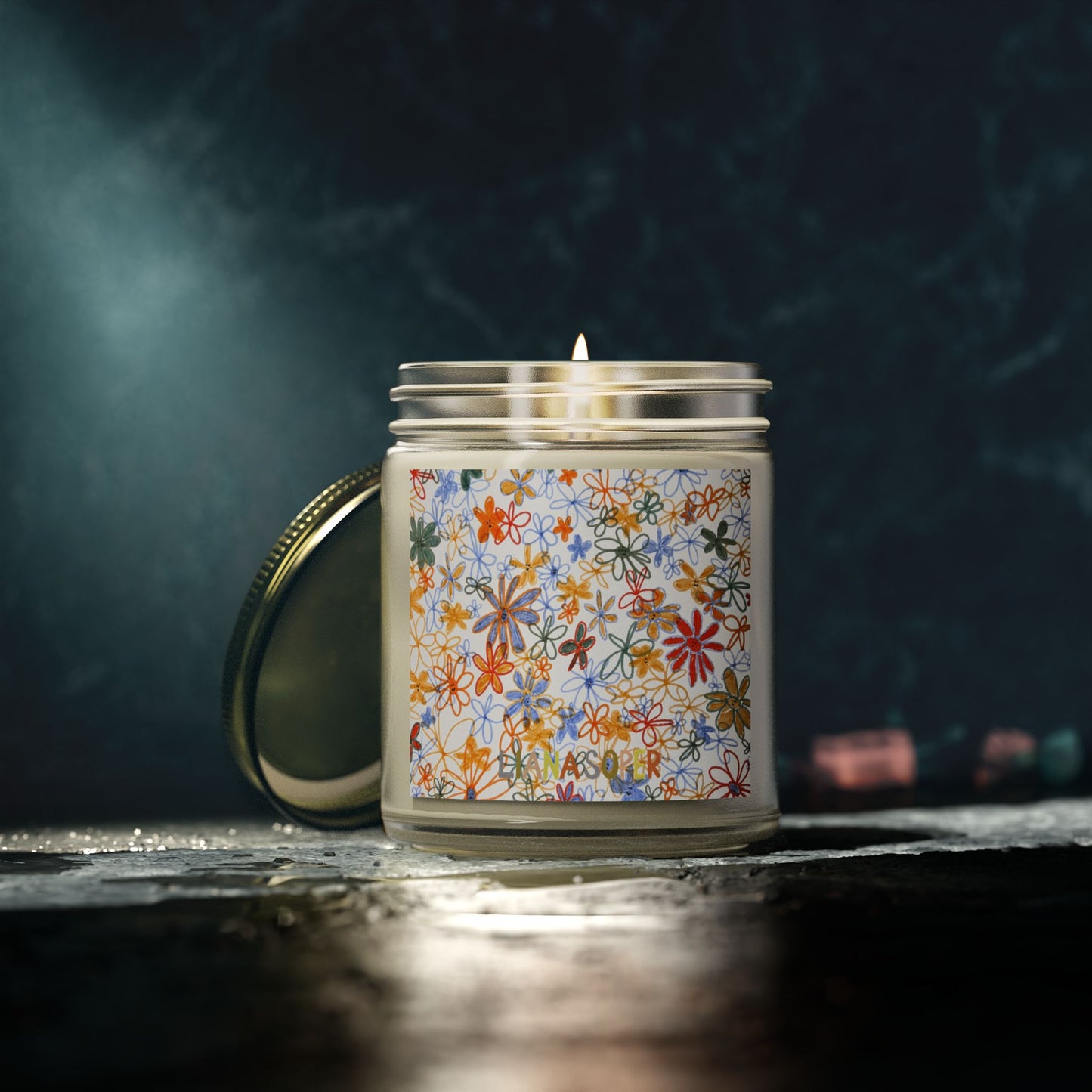 Candle // "April Showers" Flower Art Print