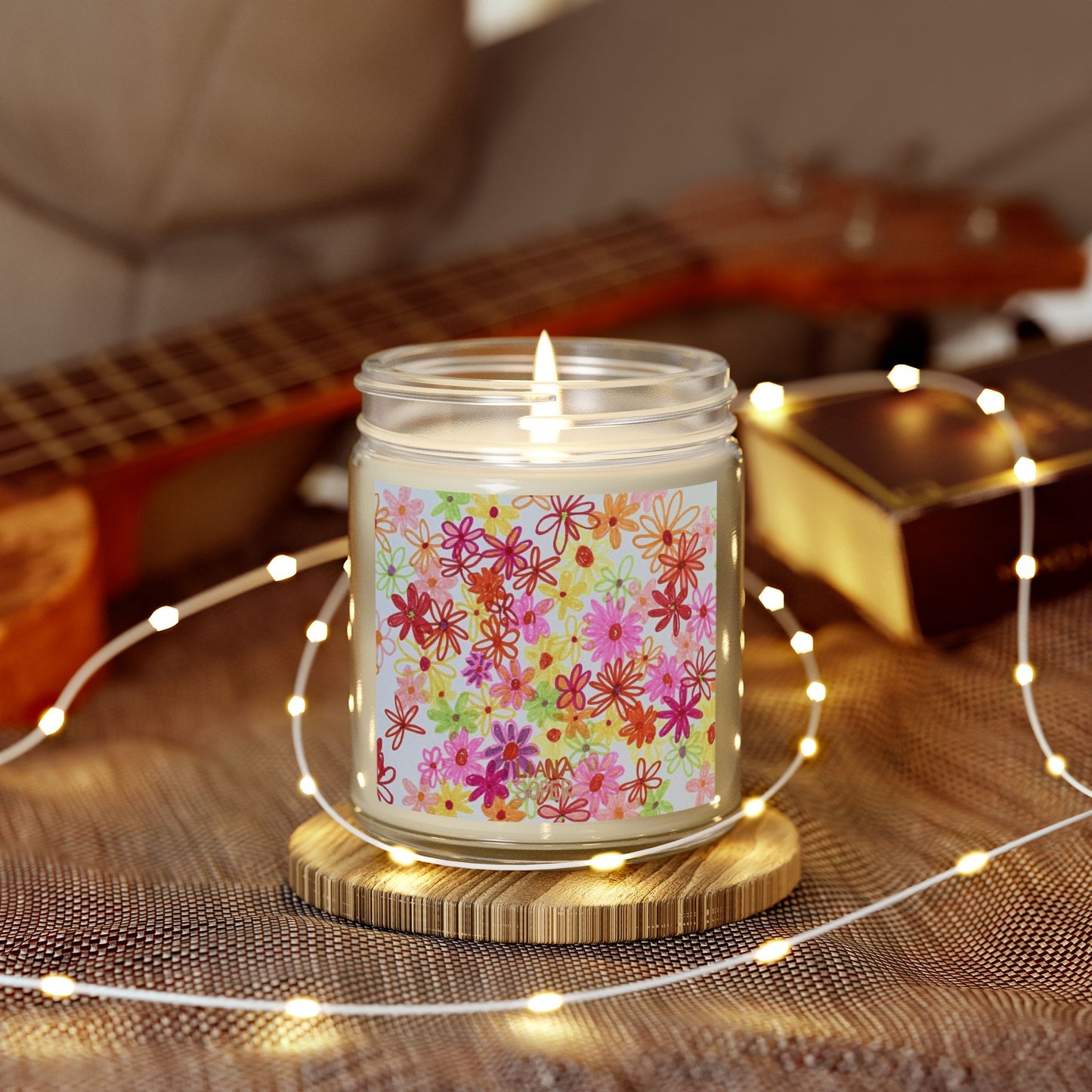 Candle // "I Deserve It" Flower Art Print