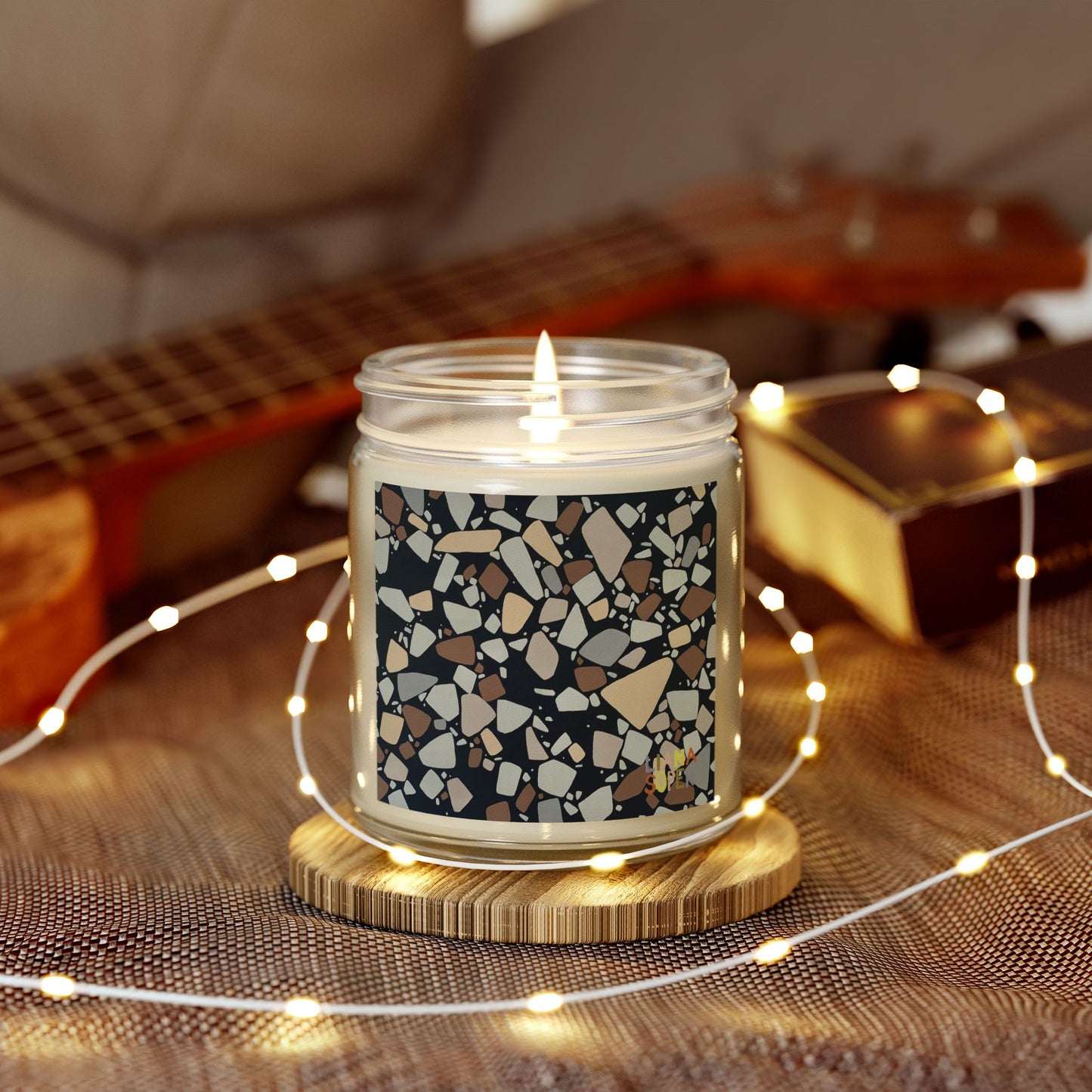 Candle // "Hey, It's Me" Terrazzo Art Print