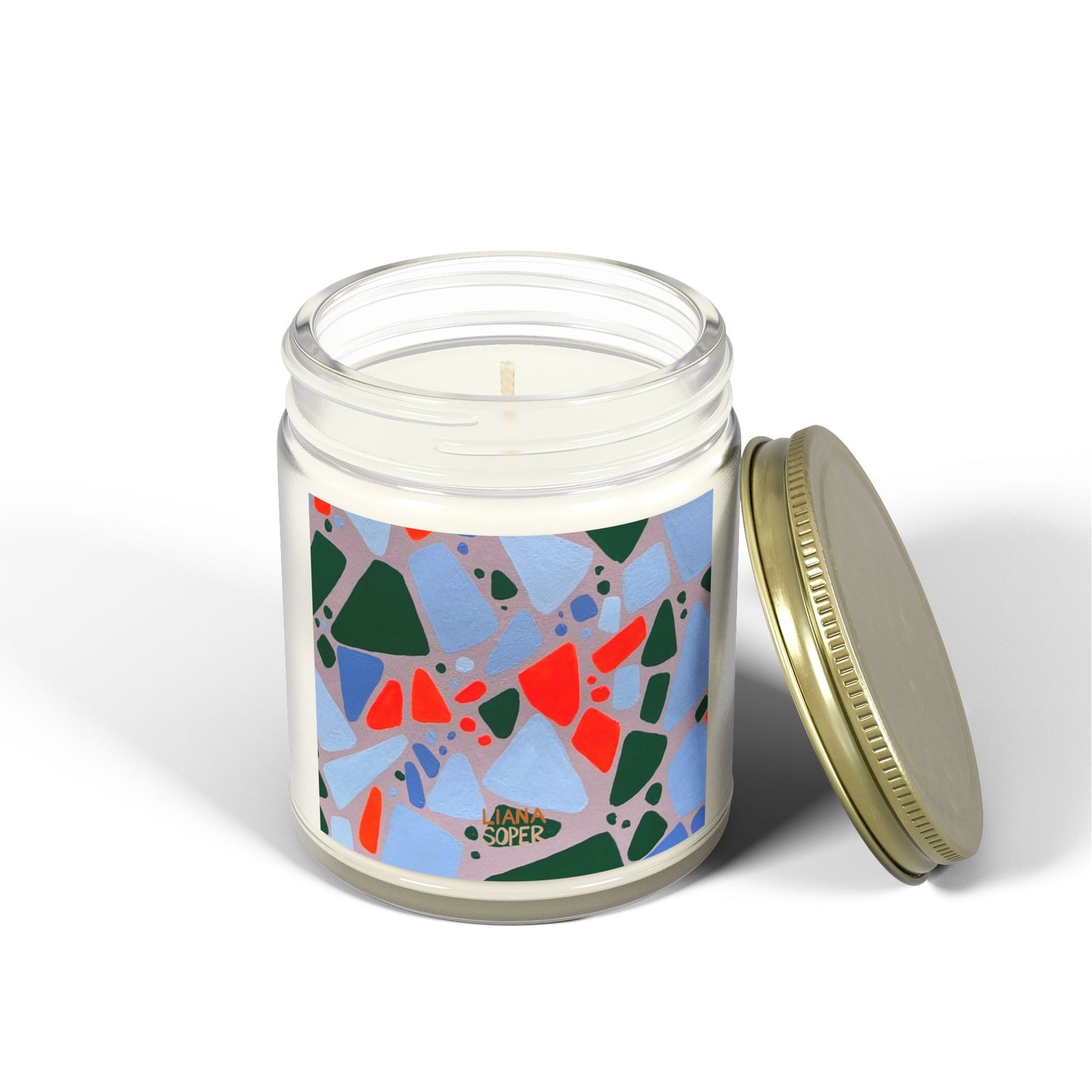 Candle // "Blossoming" (close up) Terrazzo Art Print