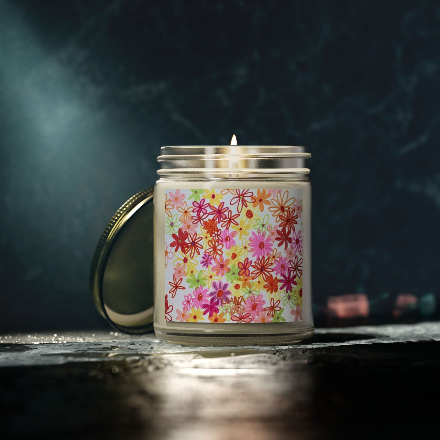 Candle // "I Deserve It" Flower Art Print