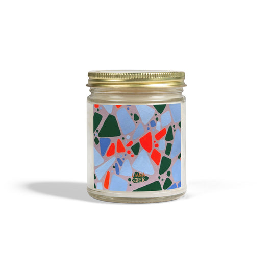 Candle // "Blossoming" (close up) Terrazzo Art Print