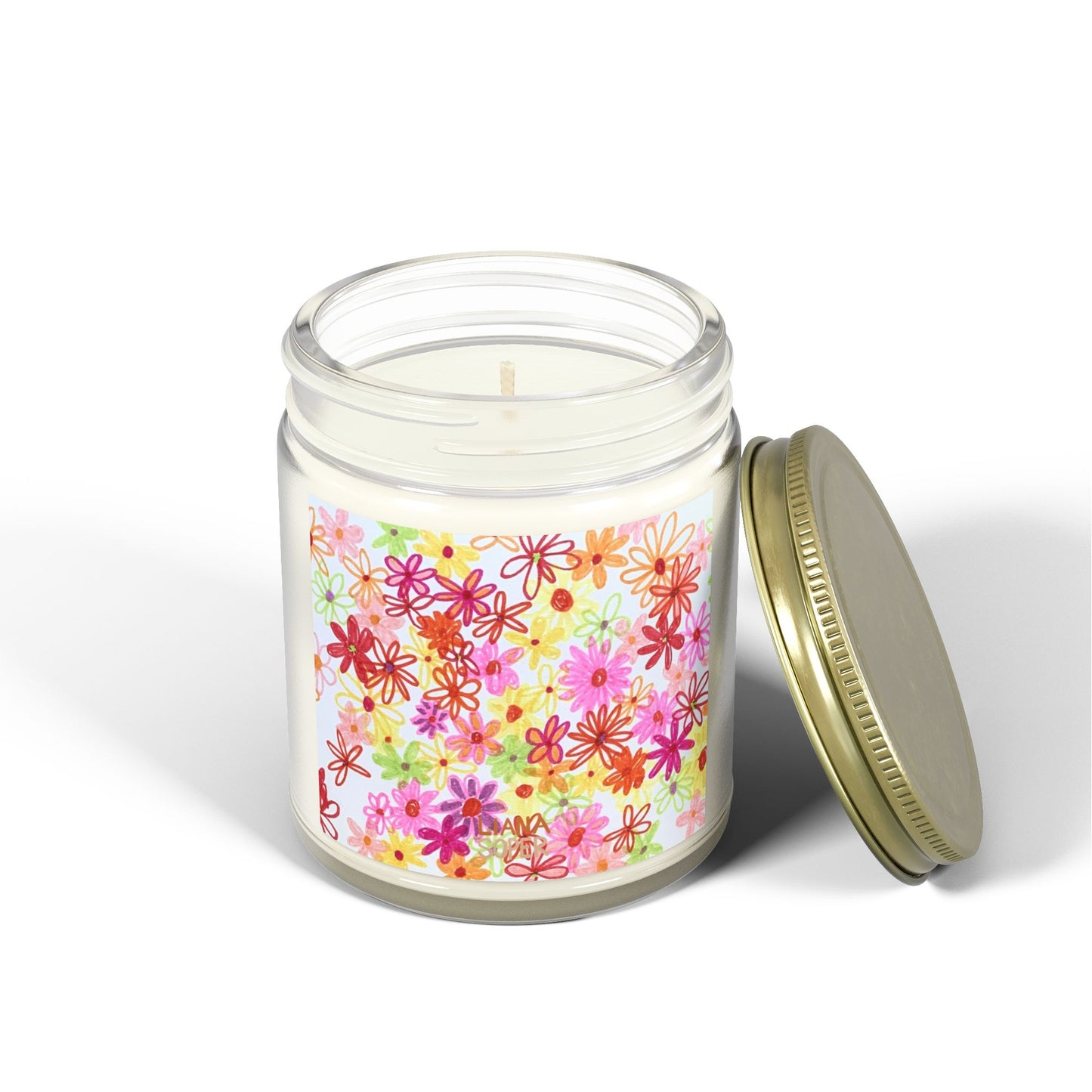 Candle // "I Deserve It" Flower Art Print
